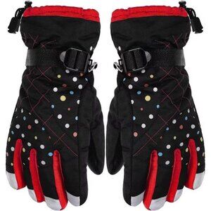 Women Winter Ski Gloves - Waterproof Windproof Snow Gear for Cold Weather